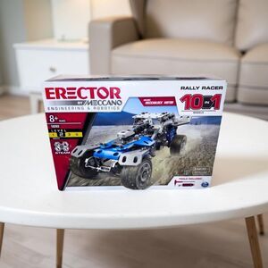 Erector by Meccano 10 in 1 Rally Racer Model Vehicle Building Kit STEM Set 8+